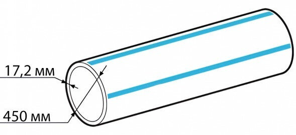 Труба ПНД 450х17,2 SDR 26 ПЭ 100 ГОСТ 18599-2001 питьевая