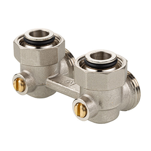 Узел радиаторный Valtec VT.345.ANE 3/4" (евроконус) PN 10 для нижнего подключения угловой, без адаптеров 4