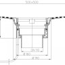 Корпус кровельной воронки HL62.1H/1-K DN110 вертикальный выпуск, полимербитумное полотно 2