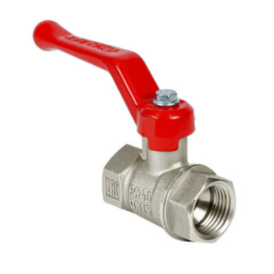 Кран шаровый VALFEX STANDART VF.214 ВР 3/4" Ду 20 Ру 40 никелированный латунный