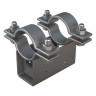 Опора Дн 127 ТПР.08.71(1).00.000-03 H=100 L=170 хомутовая подвижная стальная 1