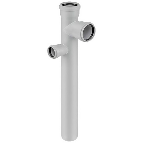 Крестовина канализационная бесшумная PP-MD Ostendorf Skolan Safe SKDDAL DN 90х90/50х87° двухуровневая угловая 1