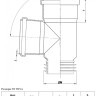 Тройник-восстановитель раструба канализационный PP-H Ostendorf HT HTSA DN 110х87° 2