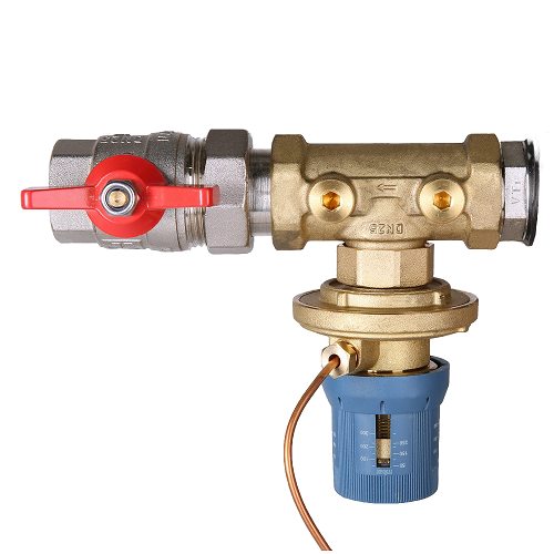 Узел этажный VALTEC VT.GPA.06S04.L2 1" DN 25 с автоматическим регулятором перепада давлений