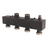 Коллектор распределительный ROMMER RDG-0017-004002 2-х контурный НР 1 1/2" Ду 40 Ру 4 без теплоизоляции 1