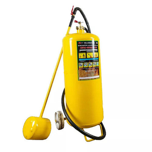 Огнетушитель порошковый специальный Пожнанотех ОПС-75(з)-D-02, ЗПУ-латунь