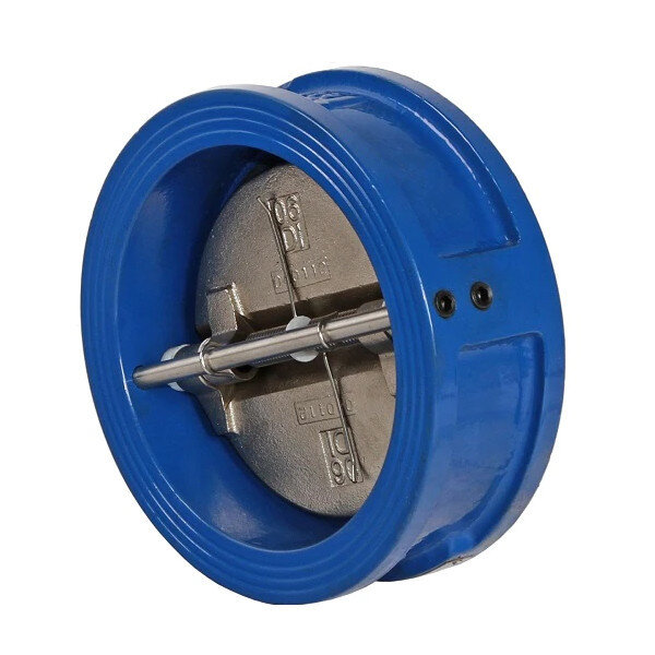 Клапан двухстворчатый DN 350 PN 10 обратный межфланцевый чугунный