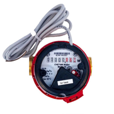 Счетчик для горячей воды Тепловодомер ВСТ-15-02 (80 мм) крыльчатый одноструйный резьбовой с импульсным выходом