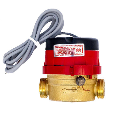 Счетчик для горячей воды Тепловодомер ВСТ-15-02 (80 мм) крыльчатый одноструйный резьбовой с импульсным выходом