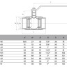 Кран шаровой ALSO КШ.М.025.40-01 Ду 25 Ру 40 стандартнопроходный муфтовый 2