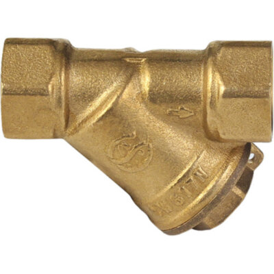 Фильтр сетчатый латунный Aquasfera 4001 DN 50 PN 20 резьба - 2'', косой, резьбовой ВР-ВР, 4001-06