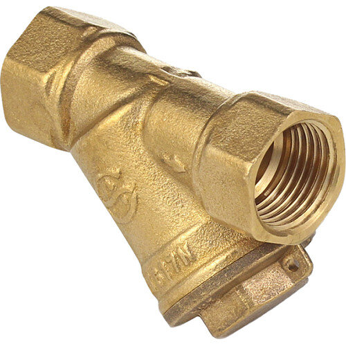 Фильтр сетчатый латунный Aquasfera 4001 DN 50 PN 20 резьба - 2'', косой, резьбовой ВР-ВР, 4001-06