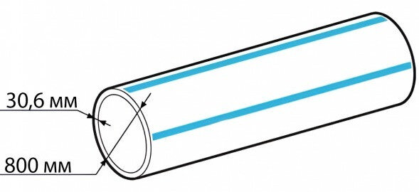Труба ПНД 800х30,6 SDR 26 ПЭ 100 ГОСТ 18599-2001 питьевая