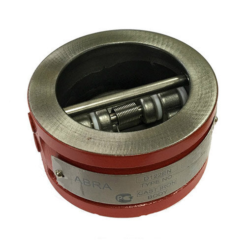 Клапан обратный ABRA D-122 DN 100 PN 16/10 двустворчатый межфланцевый