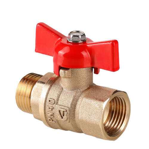 Кран шаровой VALTEC СТАНДАРТ 3/4" Ду20 Ру40 без покрытия с внутренней - наружной резьбой VT.123.GN.05