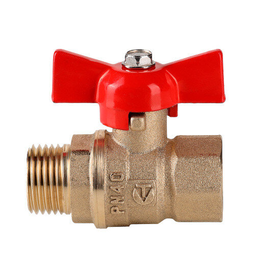 Кран шаровой VALTEC СТАНДАРТ 3/4" Ду20 Ру40 без покрытия с внутренней - наружной резьбой VT.123.GN.05