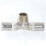 Тройник переходной VALTEC VTm.233 НР 1" DN 26x25x26 PN 10 латунный никелированный 3