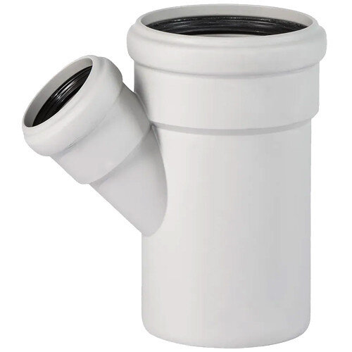 Тройник бесшумный PP-MD Ostendorf Skolan Safe SKEA-HT DN 110/50х87° с выходом на в/канализацию