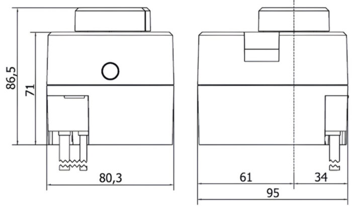 Электропривод ротационный VALTEC VT.ACC10.0.0 со встроенным контроллером
