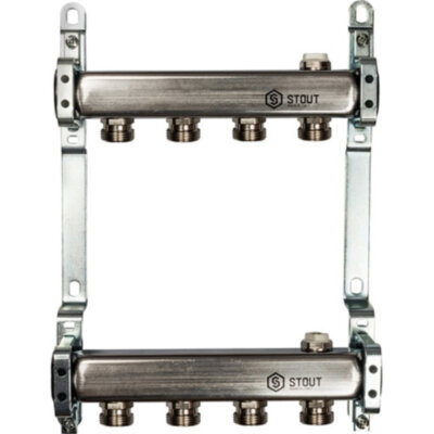 Коллектор STOUT для радиаторной разводки 4 выхода