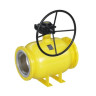 Кран шаровой цельносварной LD КШ.Ц.Ф.Р.GAS.1000.025.П/П.02 Ду 1000 Ру 25 стальной полнопроходный с редуктором 1