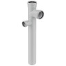 Крестовина канализационная бесшумная PP-MD Ostendorf Skolan Safe SKDDAR DN 90х90/50х87° двухуровневая угловая 1