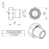 Латунный полусгон VALTEC 1/2" с накидной гайкой VTr.015.N.04 5
