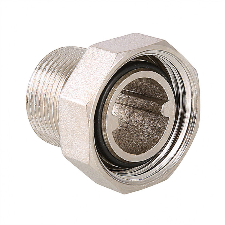 Латунный полусгон VALTEC 1/2" с накидной гайкой VTr.015.N.04 1