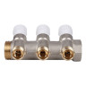 Коллектор распределительный STOUT SMB 6851 3 отвода ВР-НР 1"х1/2" DN 25 PN 10 с запорными клапанами 2