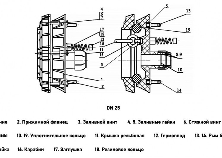 Оголовок скважинный VALFEX VF.ОГСП.110.133 DN 25 полипропилен 2