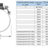 Хомут седловой резьбовой UR-CAST UR-6063 3" х 216-254 мм PN 16 чугунный 2