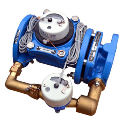 Счетчик для холодной воды Тепловодомер ВСХНКд-150/40 комбинированный фланцевый с импульсным выходом