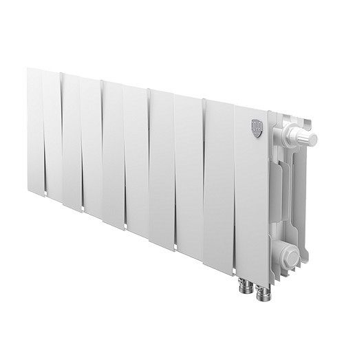 Радиатор биметаллический Royal Thermo PianoForte 200 VD (10 секций) Bianco Traffico 1