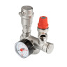 Группа безопасности VALTEC VT.460.0.0 1'' (0…10 бар) DN 25 PN 10 для котла, латунная с никелевым покрытием 1