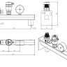Группа безопасности VALTEC VT.495.SS.3 3/4'' (0…4 бар) DN 20 PN 10 для расширительного бака на консоли из нержавеющей стали, латунная с никелевым покрытием 2