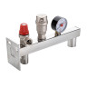 Группа безопасности VALTEC VT.495.SS.3 3/4'' (0…4 бар) DN 20 PN 10 для расширительного бака на консоли из нержавеющей стали, латунная с никелевым покрытием 8