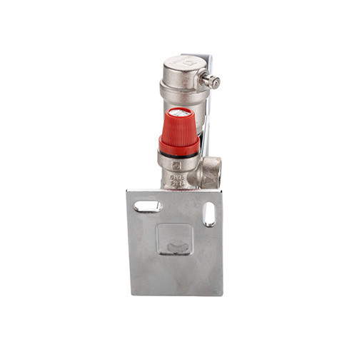 Группа безопасности VALTEC VT.495.SS.3 3/4'' (0…4 бар) DN 20 PN 10 для расширительного бака на консоли из нержавеющей стали, латунная с никелевым покрытием 7