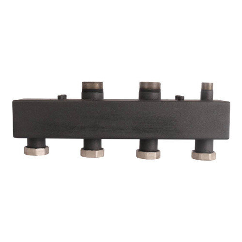 Коллектор распределительный ROMMER RDG-0017-004002 2-х контурный НР 1 1/2" Ду 40 Ру 4 без теплоизоляции