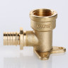 Угольник 90 градусов VALTEC VTm.454.BG ВР 1/2" DN 20x15 PN 16 с креплением латунный универсальный 3