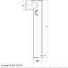 Крестовина канализационная бесшумная PP-MD Ostendorf Skolan Safe SKEPL DN 110х75/110х87° двухуровневая угловая 2