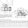 Кран шаровой латунный для МП трубы Aquasfera EURO 1017 DN 15 Dтр 16 PN 16 резьба - 1/2'', покрытие - никель, неполнопроходной резьбовой НР/компрессионный, ручка-бабочка красная 1017-01 4