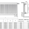 Радиатор панельный Royal Thermo VENTIL COMPACT VC33-500-1100 RAL9016 M 2