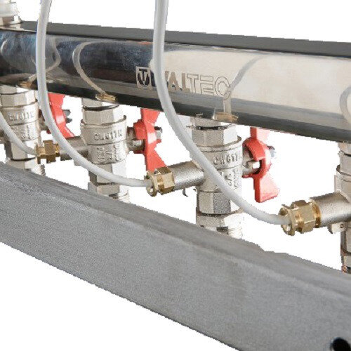 Узел этажный VALTEC VT.GPR.05S04.L8 3/4" DN 20 с балансировочным и перепускным клапаном