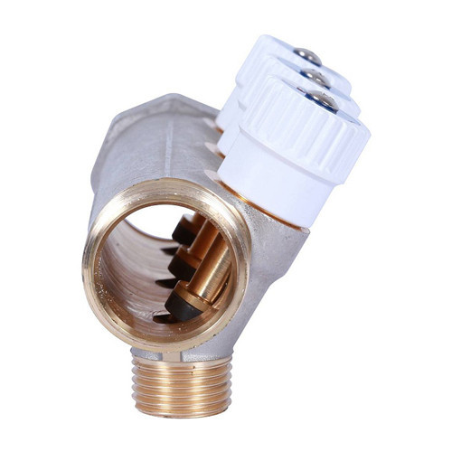 Коллектор распределительный STOUT SMB 6852 3 отвода ВР-НР 1"х1/2" DN 25 PN 10 с запорными клапанами плоское уплотнение 3
