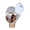Коллектор распределительный STOUT SMB 6852 3 отвода ВР-НР 1"х1/2" DN 25 PN 10 с запорными клапанами плоское уплотнение 3