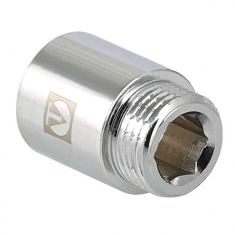 Латунный удлинитель VALTEC 1/2" хромированный VTr.198.C.0480 1