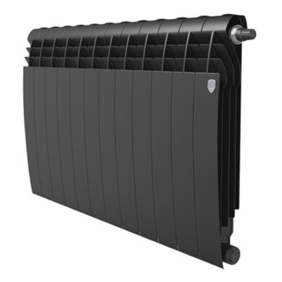 Радиатор биметаллический Royal Thermo BiLiner 500 VR (12 секций) Noir Sable