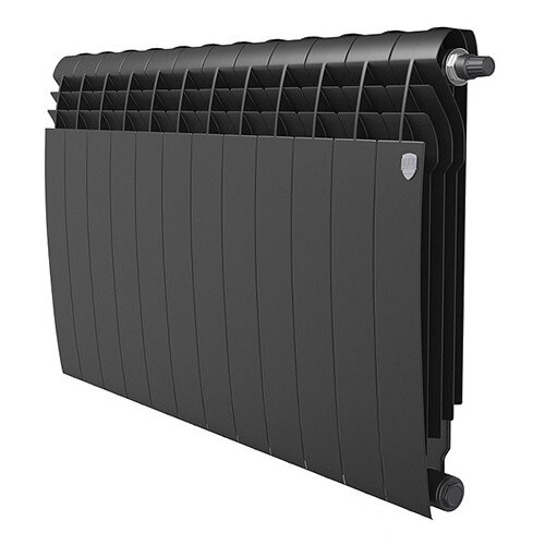 Радиатор биметаллический Royal Thermo BiLiner 500 VR (12 секций) Noir Sable