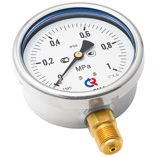 Манометр РОСМА ТМ-520Р.00 (0...4 кгс/см2) Дкорп=100мм кл. 1,0 M20x1,5 виброустойчивый (готовый к гидрозаполнению) радиальный 00000001018