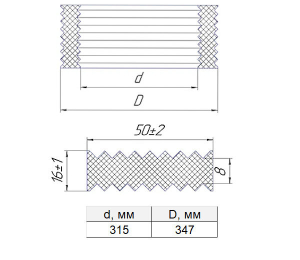 Манжета стенового ввода МСВ 315